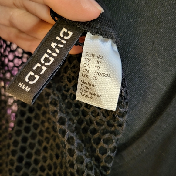 H&M - Black Mesh Dress - Picture 5 of 5